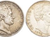 a close up of a coin with a man ' s face on it