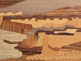 a picture of a painting of a desert landscape