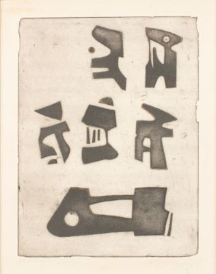 Jean SIGNOVERT (1919-1981) " L'Alphabet "