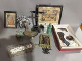 a lot of items that are on a table