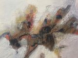 a painting of a butterfly on a white surface