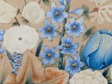 a picture of a painting of flowers in a vase
