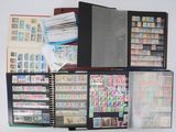a lot of different stamps on the pages of a binder