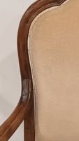 Lot de deux fauteuils et une chaise, en bois naturel, à doss… (photo 4)