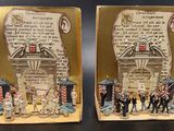 pair of bookends depicting the declaration of the declaration of the united states and the declaration of the united states