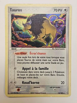 un gros plan d'une carte sur laquelle figure l'image d'un taureau