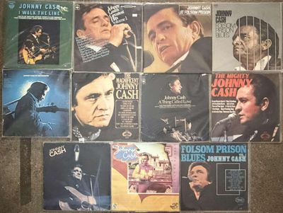 a lot of music cds that are on the floor