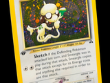 une carte sur laquelle figure l'image d'un personnage de Pokémon