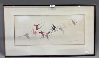 Jacques ROUQUIER (1932-2017) élève de BRIANCHON - Vol d'oies