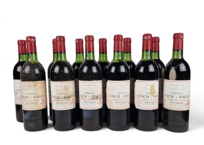 six bouteilles de vin sont alignées sur une surface blanche