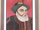 an old painting of a man with a turban on his head