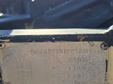 a close up of a sign on the back of a truck