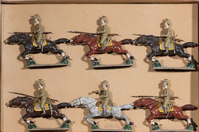 C.B.G. Mignot. 1914. Uhlans Prussiens à la charge.