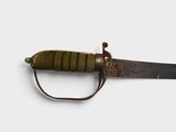 an image of a very old looking knife on a white background