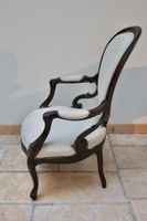 Fauteuil cabriolet en acajou de cuba et palissandre à dossie… (photo 4)