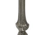 an image of a silver candle holder with a candle on top of it