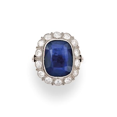 a sapphire and diamond ring