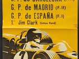 a poster advertising a race in spain for the first time