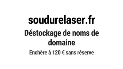 Nom de domaine soudurelaser.fr.