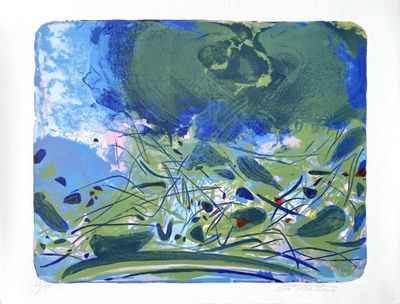 Chu Teh-Chun - Prémices vertes, 1987