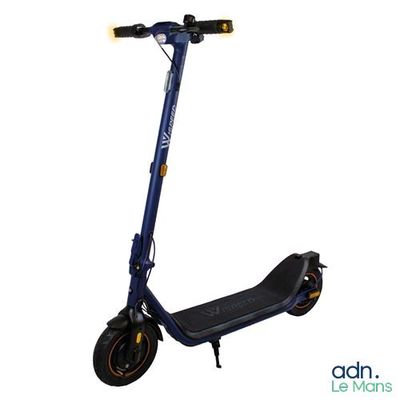 a close up of a scooter on a white background