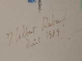 a picture of a drawing of a person on a wall
