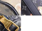 louis vuitton monograme canvas and leather shoulder bag with gold hardware