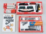 mickey mouse train set in its box with instructions and instructions