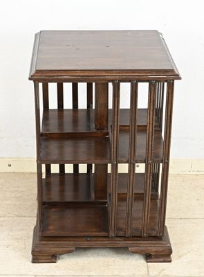 an image of a wooden table with a shelf on top of it