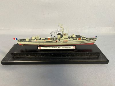 an image of a model of a ship on a stand