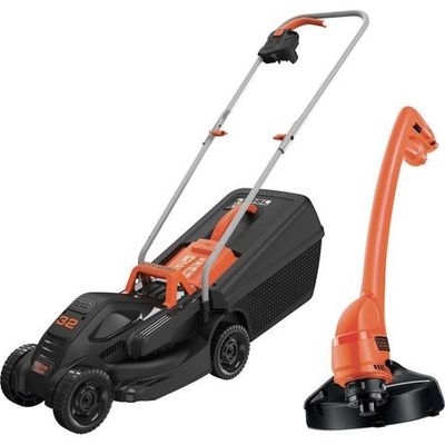 une tondeuse à gazon électrique Black & Decker à batterie
