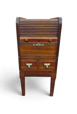 an image of a wooden chest of drawers