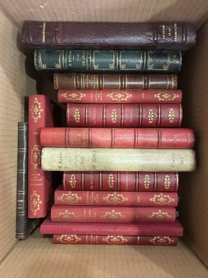 a box full of books that are sitting in it