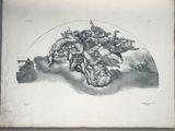 drawing of a group of cherenshes on a cloud with angels