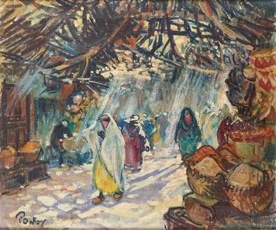 PONTOY Henri, 1888-1968, Rayon de soleil dans les souks, hui…
