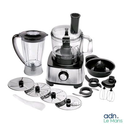 a picture of a blender with a blender and other kitchen items