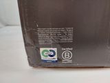 a box with a label on it sitting on a table