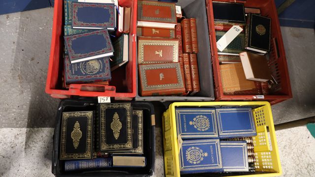 5 caisses d’œuvre littéraire reliure moderne. 