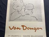 an image of a poster with a drawing of a man kissing a woman
