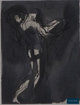 an image of a drawing of a man and a woman in black and white