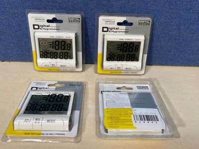 (x4) Thermomètre et hygromètre digital aimenté : testeur d'h… - Photo 1
