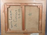 an old picture of a picture of a window with writing on it