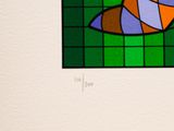 a picture of a picture of a cat in a stained glass window