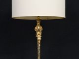 an image of a lamp with a white shade on a black background