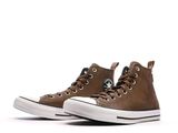 converse all star leather high top sneakr in brown