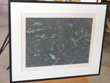 a picture of a picture of a black and blue painting