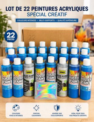 Lot de 22 pinceaux acryliques « Special Creatif »