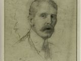 portrait d'un homme portant une moustache et une moustache sur le visage