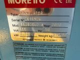 a label on the side of a machine that says moretto