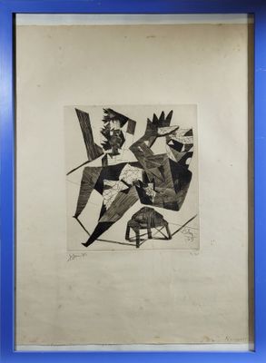 une image représentant un dessin en noir et blanc d'un homme assis sur une chaise